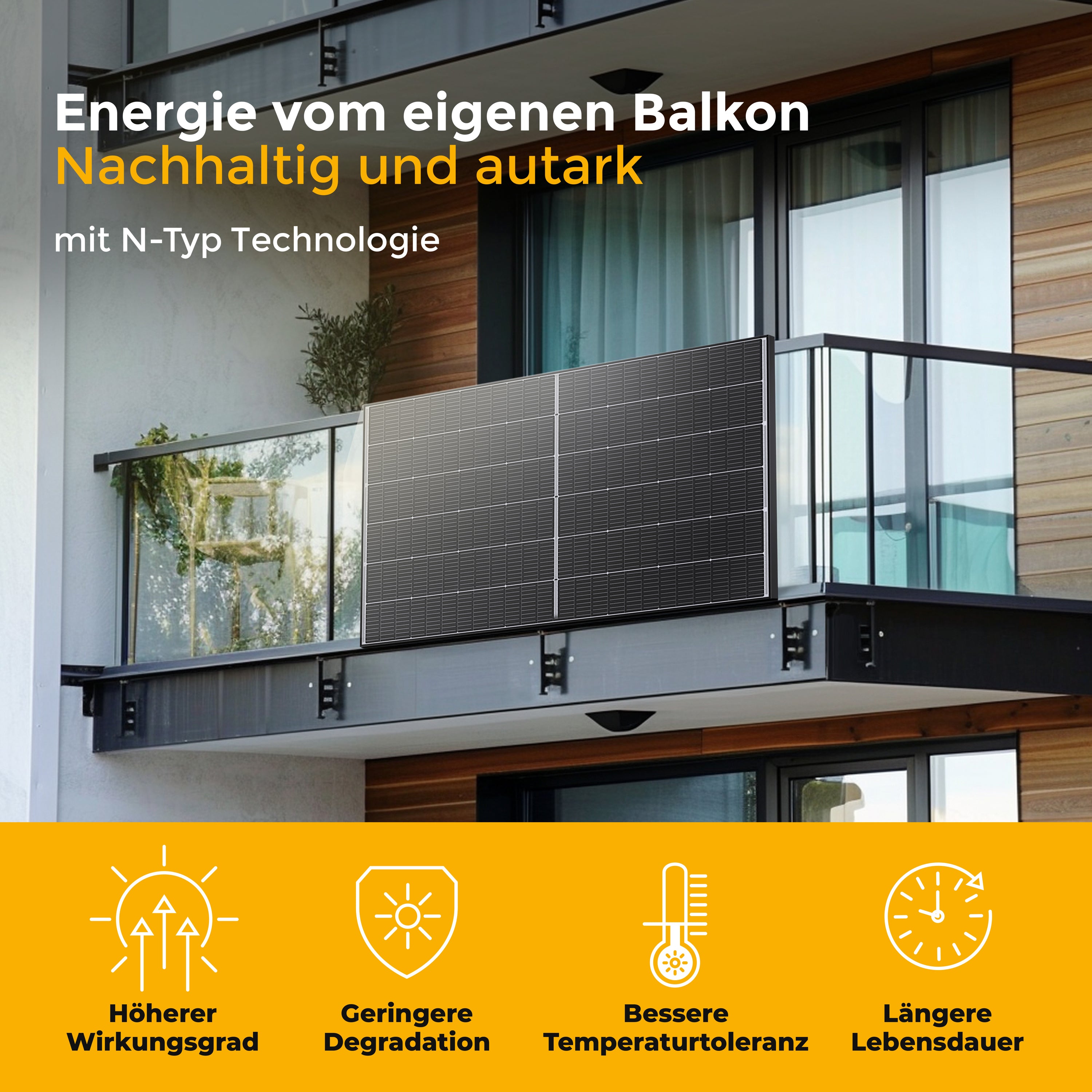 Premium Balkonkraftwerk 900 Watt